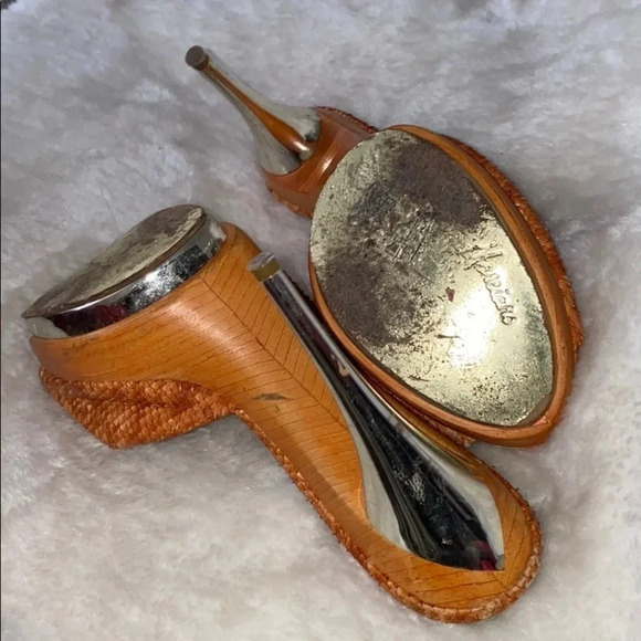 Marciano croc leather open toe stiletto mules Sz 9.5 - Picture 10 of 16